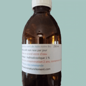 TEINTURE MERE EXTRA FORTE BROU VERT DE NOIX NOIRE  250 ML . 8 OZ. éts KESER